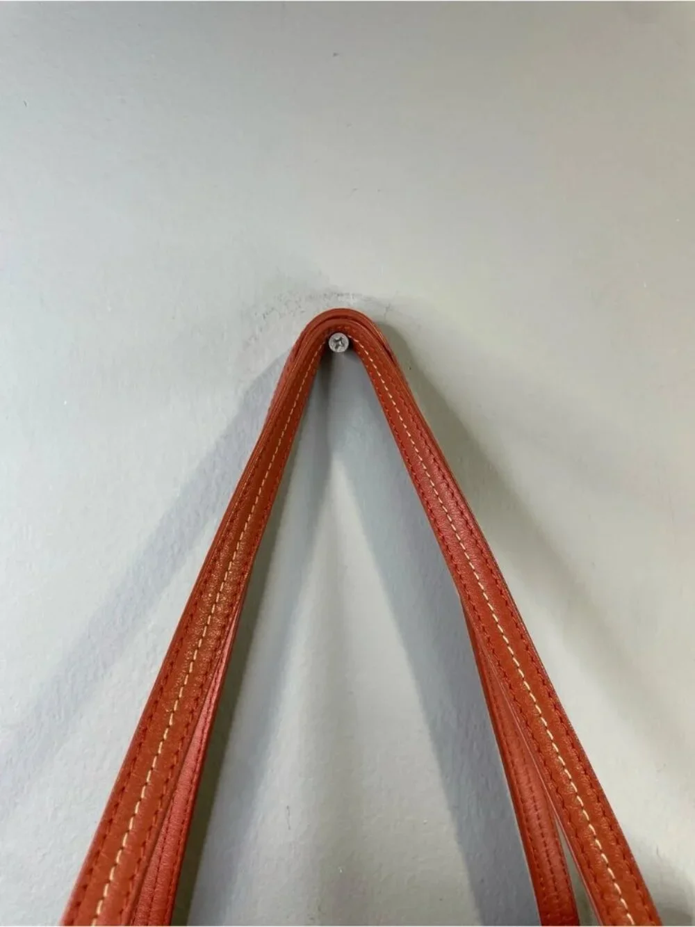 MCM Orange Monogram Tote Bag
